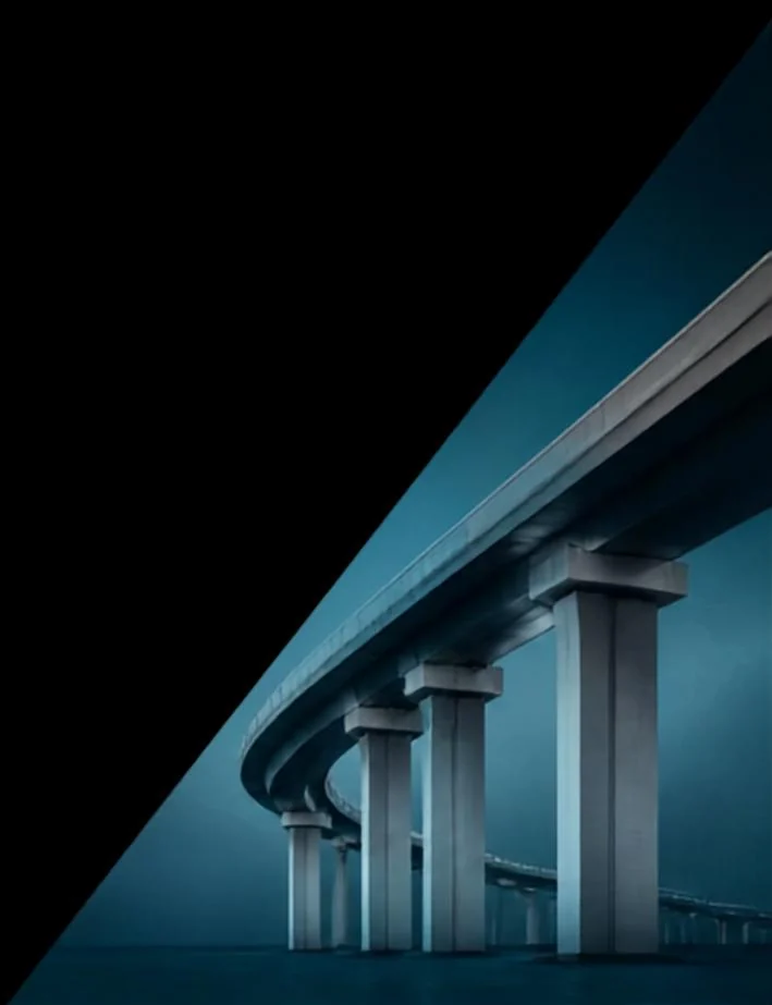 Infrastructure bridge representing Vijyan engineering and project capability